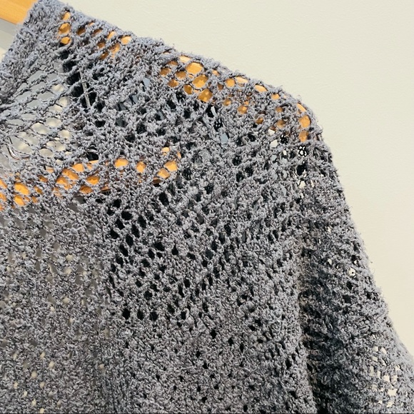 Hollister Grey Knit Cardigan Sweater - Sweet - Picture 7 of 9